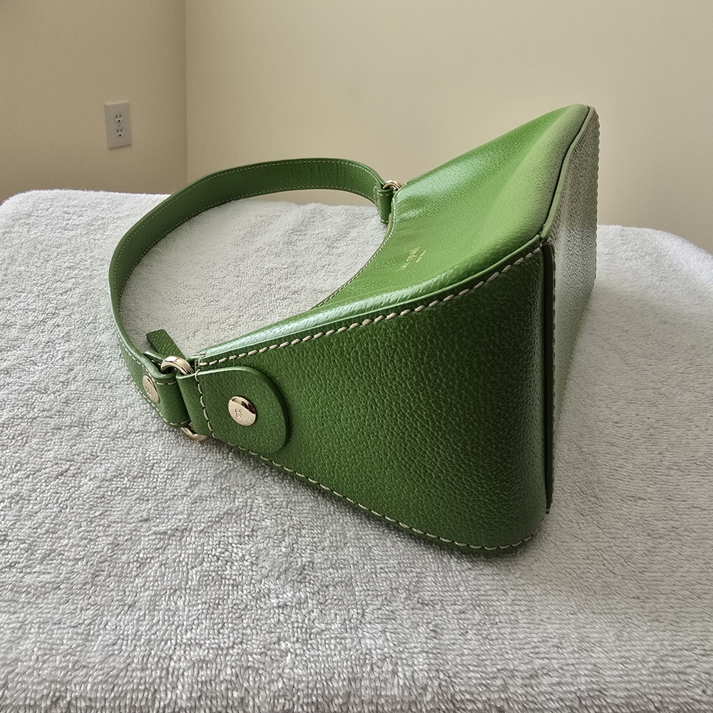 Kate Spade Green Leather Shoulder Bag - Picture 4 of 8